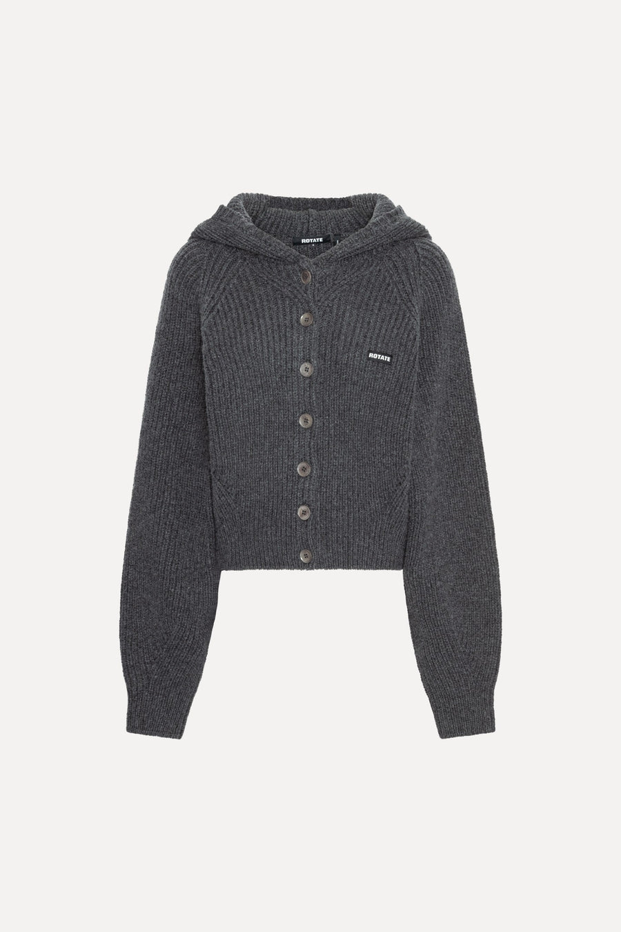 KNIT BOXY HOODIE