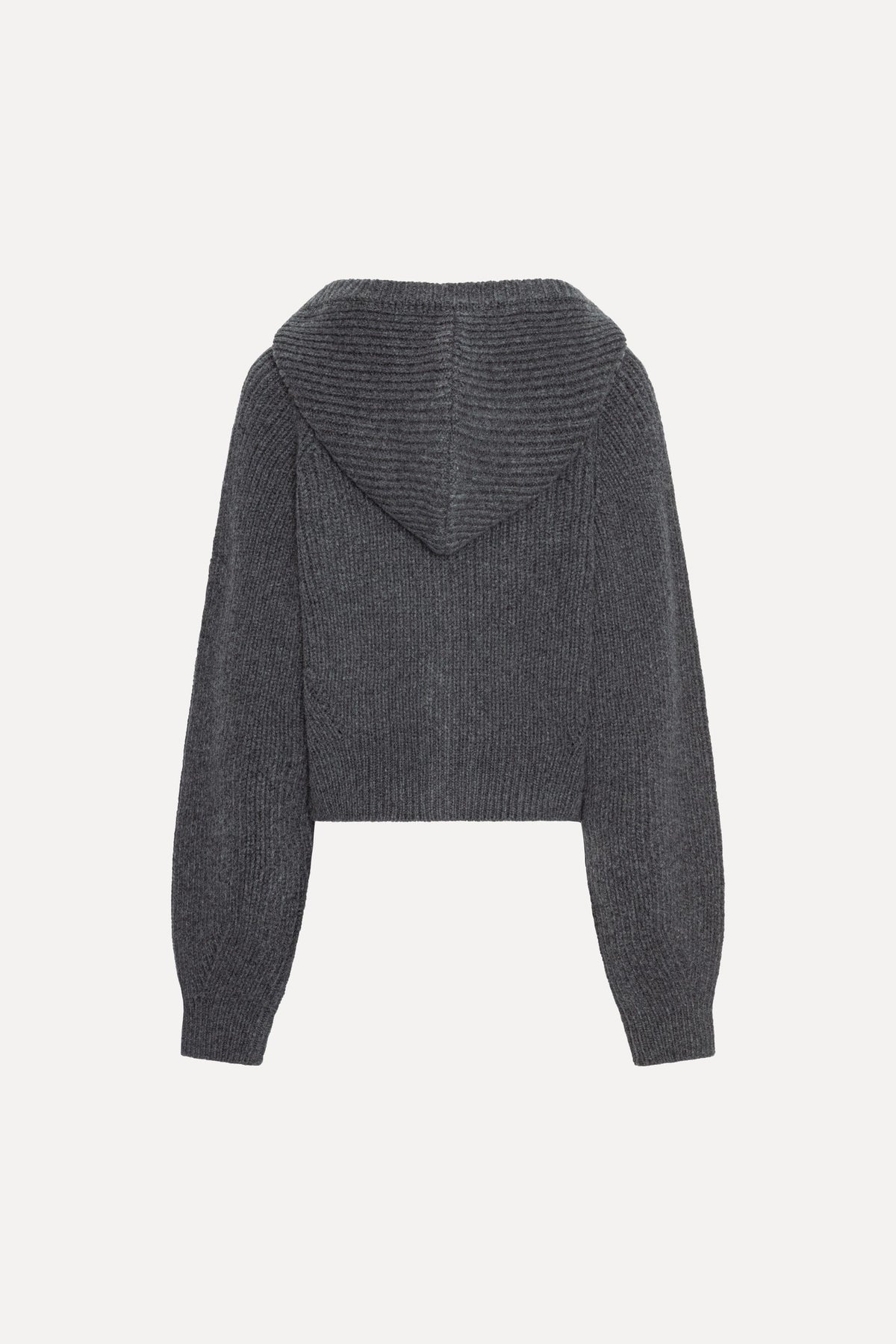 KNIT BOXY HOODIE