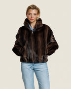 ALLY FAUX MINK JACKET