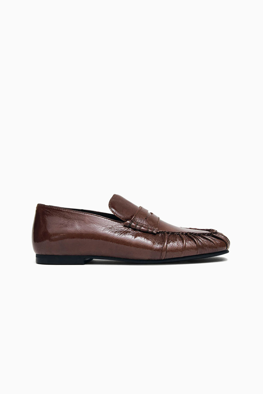 AVEN PATENT BROWN LEATHERS LOAFERS
