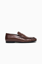 AVEN PATENT BROWN LEATHERS LOAFERS