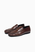AVEN PATENT BROWN LEATHERS LOAFERS