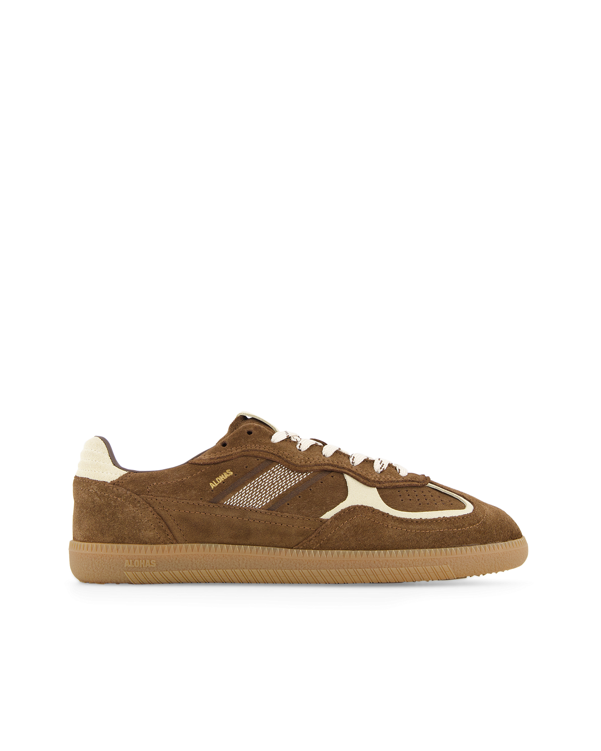 TB.490 RIFA COCOA & OFF WHITE LEATHER SNEAKERS