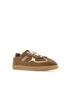 TB.490 RIFA COCOA & OFF WHITE LEATHER SNEAKERS