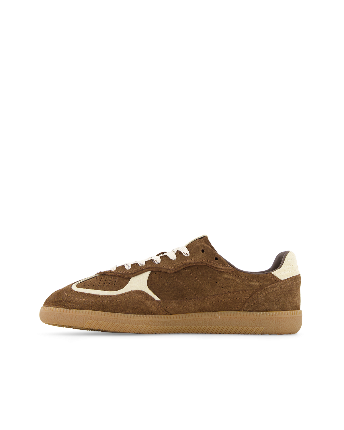 TB.490 RIFA COCOA & OFF WHITE LEATHER SNEAKERS
