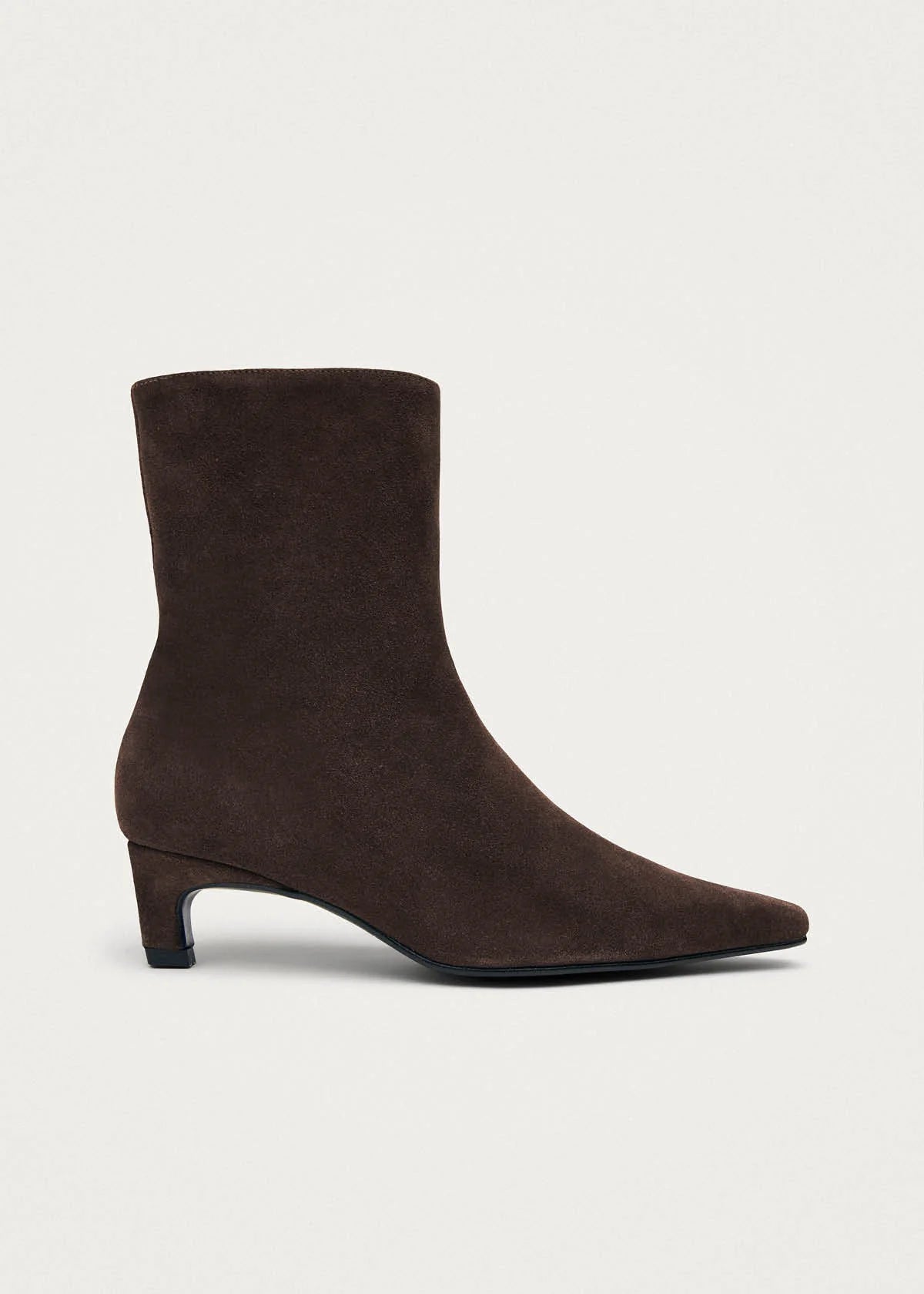 AMBAR SUEDE BROWN LEATEHR ANKLE BOOTS