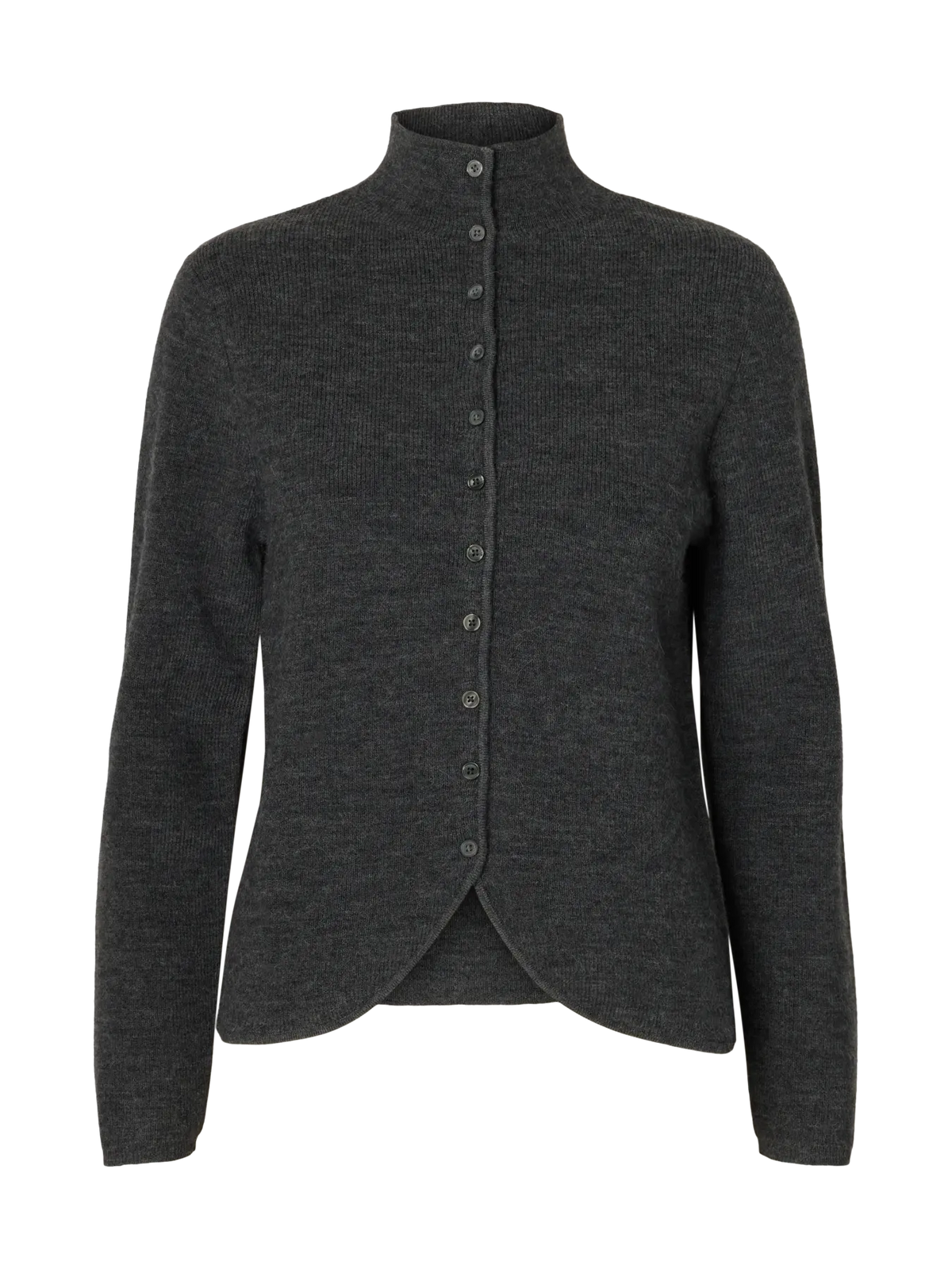 SLWPETRA LS KNIT HIGH NECK CARDIGAN