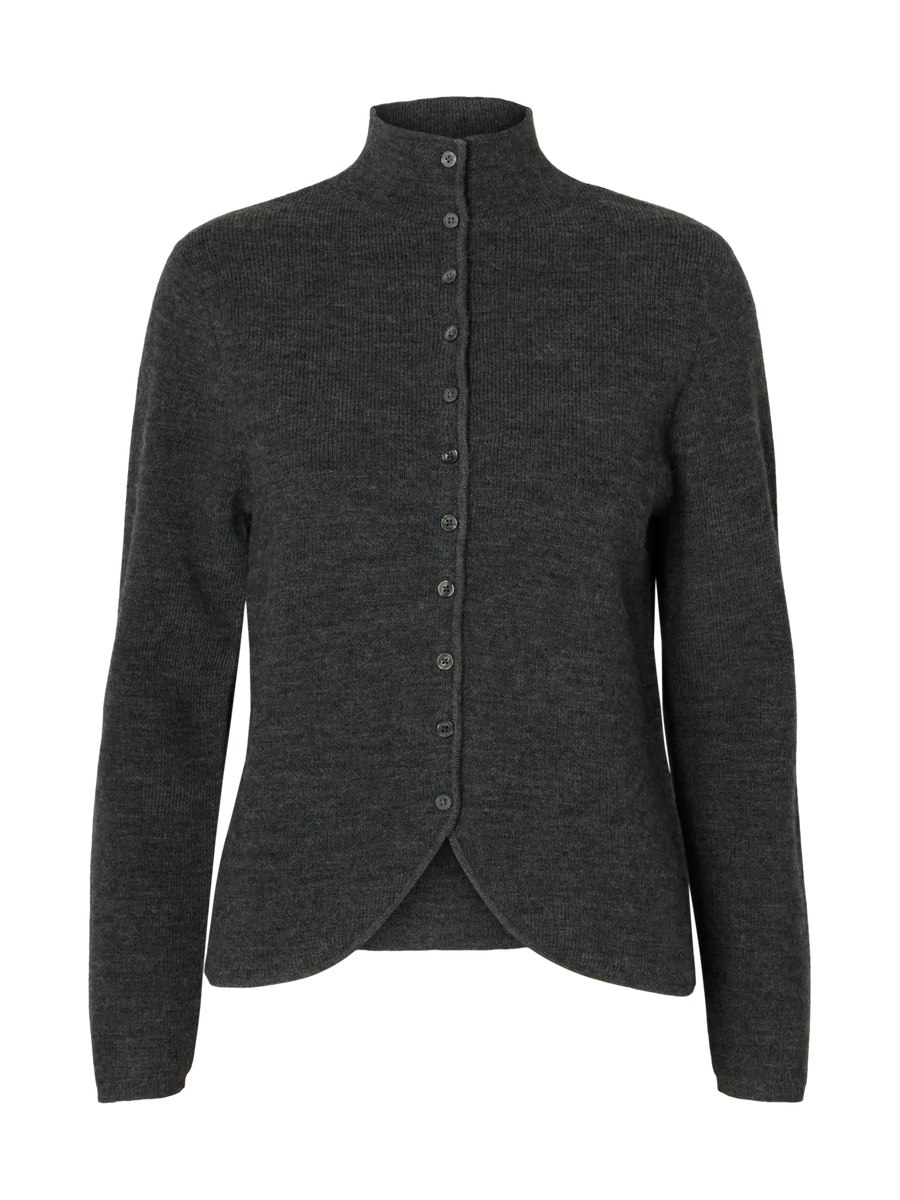 SLWPETRA LS KNIT HIGH NECK CARDIGAN