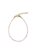 BRACELET PINK STRAWBERRY QUARTZ WITH G/P LOCK