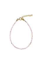 BRACELET PINK STRAWBERRY QUARTZ WITH G/P LOCK