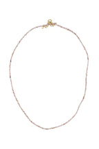 NECKLACE PINK STRAWBERRY QUARTZ WITH G/P LOCK