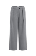 WOVEN PANTS WITH WIDE LEG AND ASYMMETRICAL CLOSURE